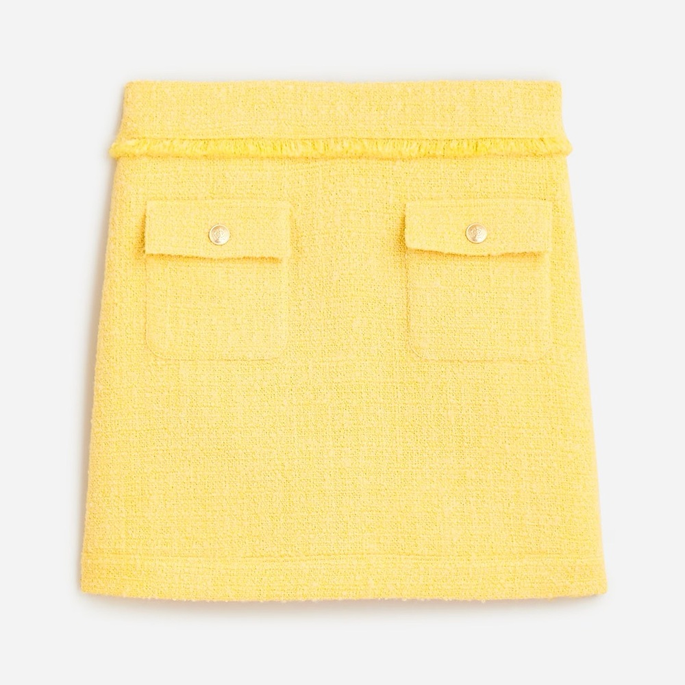 J.Crew Patch-pocket mini skirt in tweed BV900